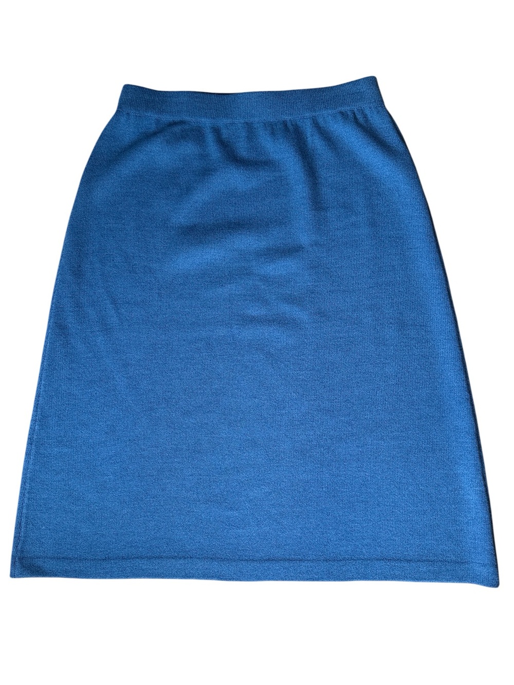 St. John Blue Knit A Line Skirt 4